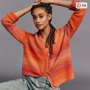 Anthropologie Sunset Gradient Cardigan